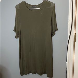 Olive Green T-Shirt Dress